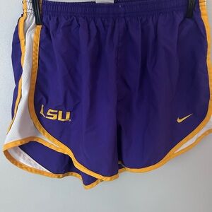 Nike Women's Athletic Shorts in Purple and Gold
